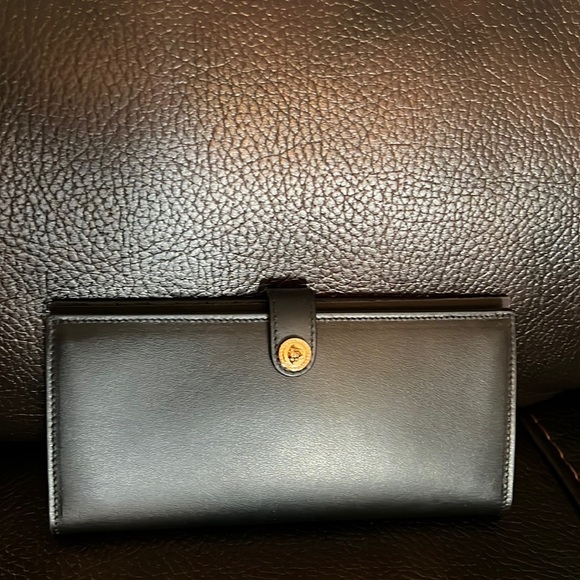 Versace unisex long bifold Medusa biggie logo calf leather wallet NEW - Picture 2 of 8